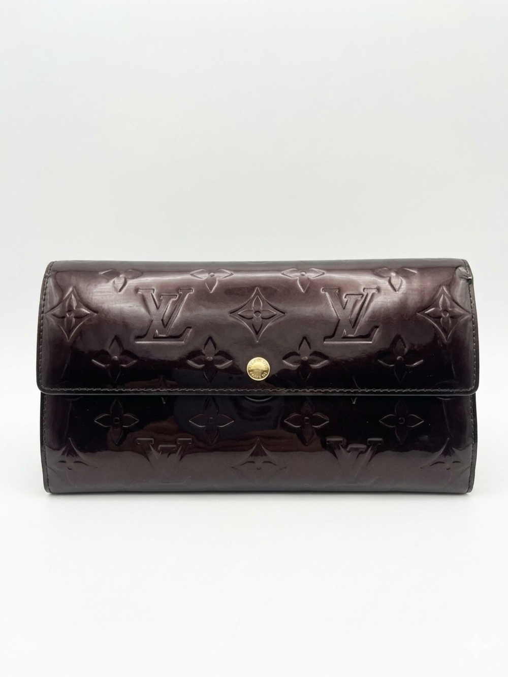 Louis Vuitton Vernis Monogram Clutch Wallet in Amerette